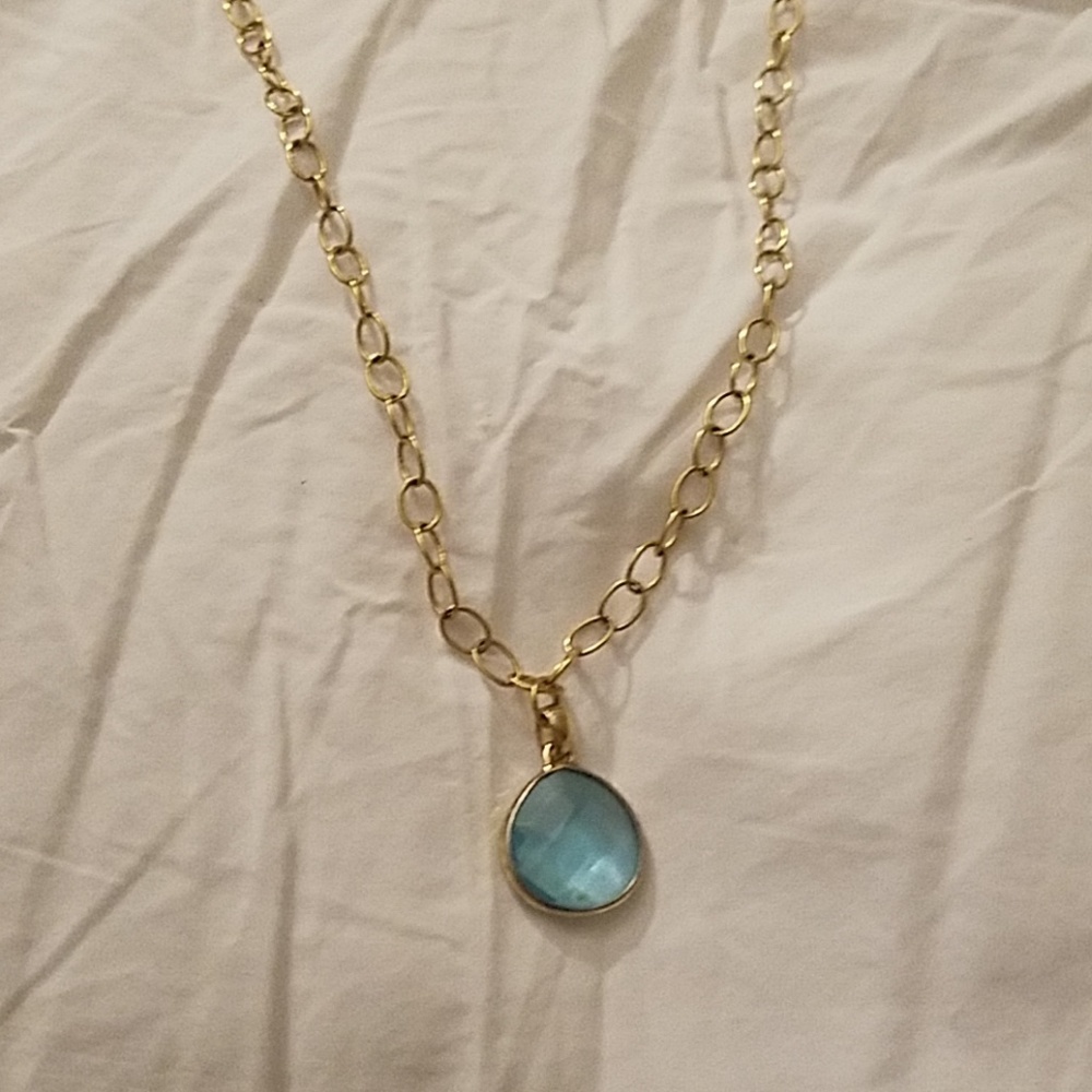 Blue and Gold pendant